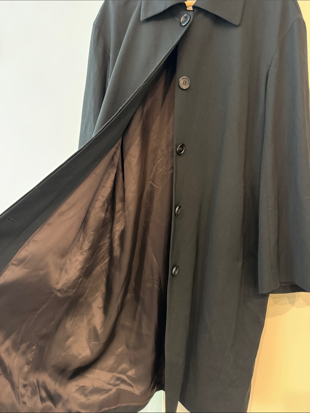 NEW COS Trench Coat in Black, size 12 - Picture 9 of 10